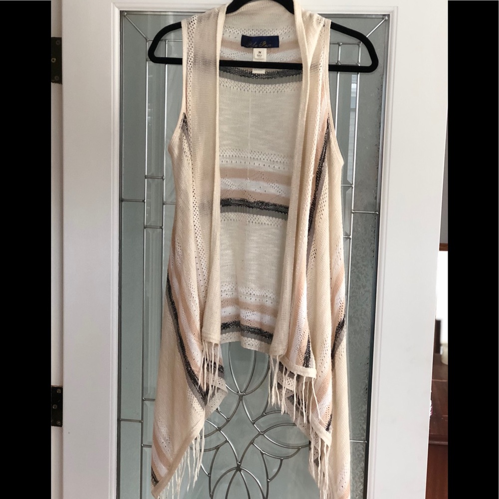 Knit stripped vest